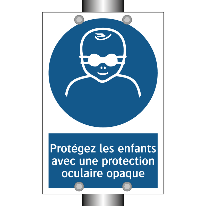 Protégez les enfants avec une protection oculaire opaque
