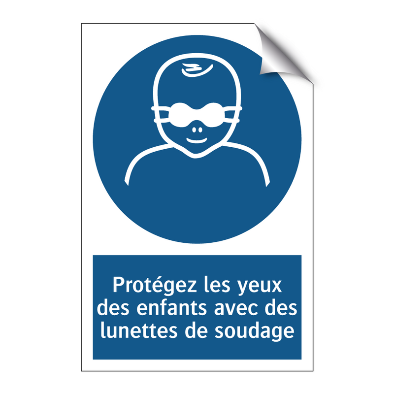 Protégez les yeux des enfants avec des lunettes de soudage