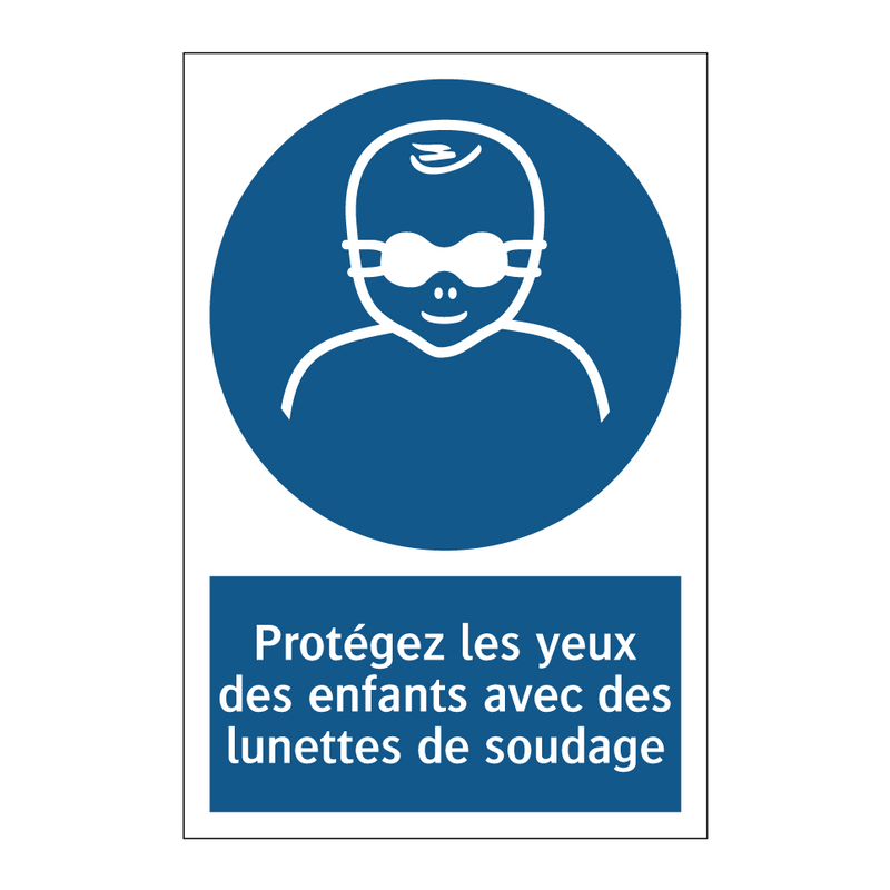 Protégez les yeux des enfants avec des lunettes de soudage