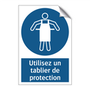 Utilisez un tablier de protection