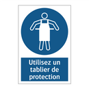 Utilisez un tablier de protection