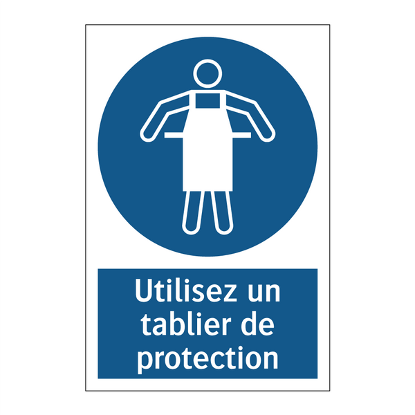Utilisez un tablier de protection