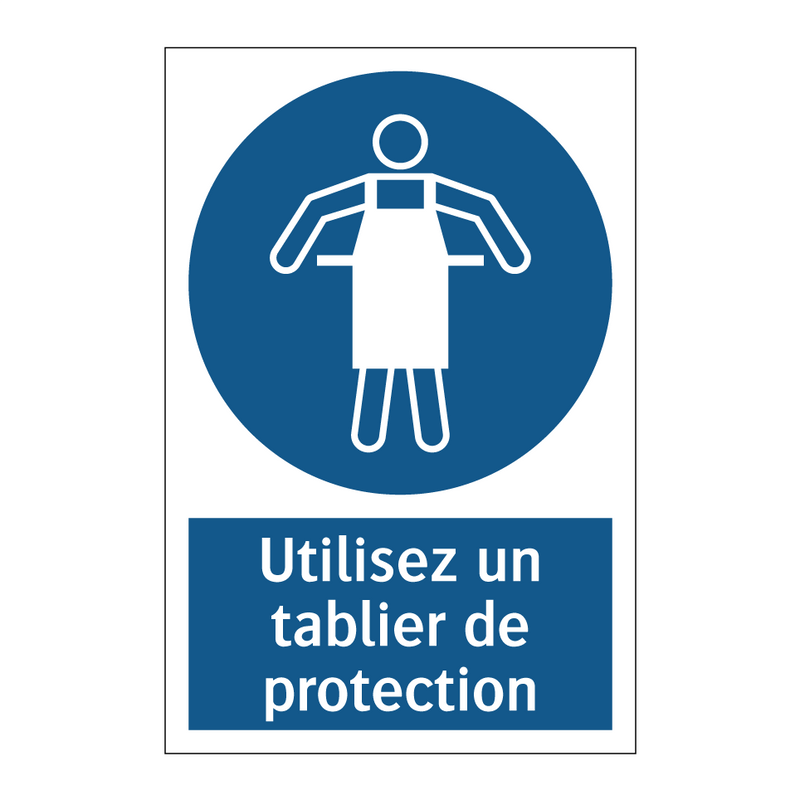 Utilisez un tablier de protection
