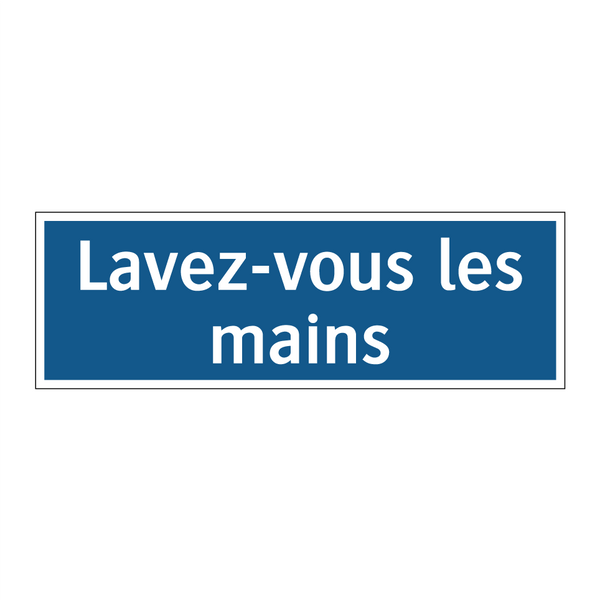 Lavez-vous les mains