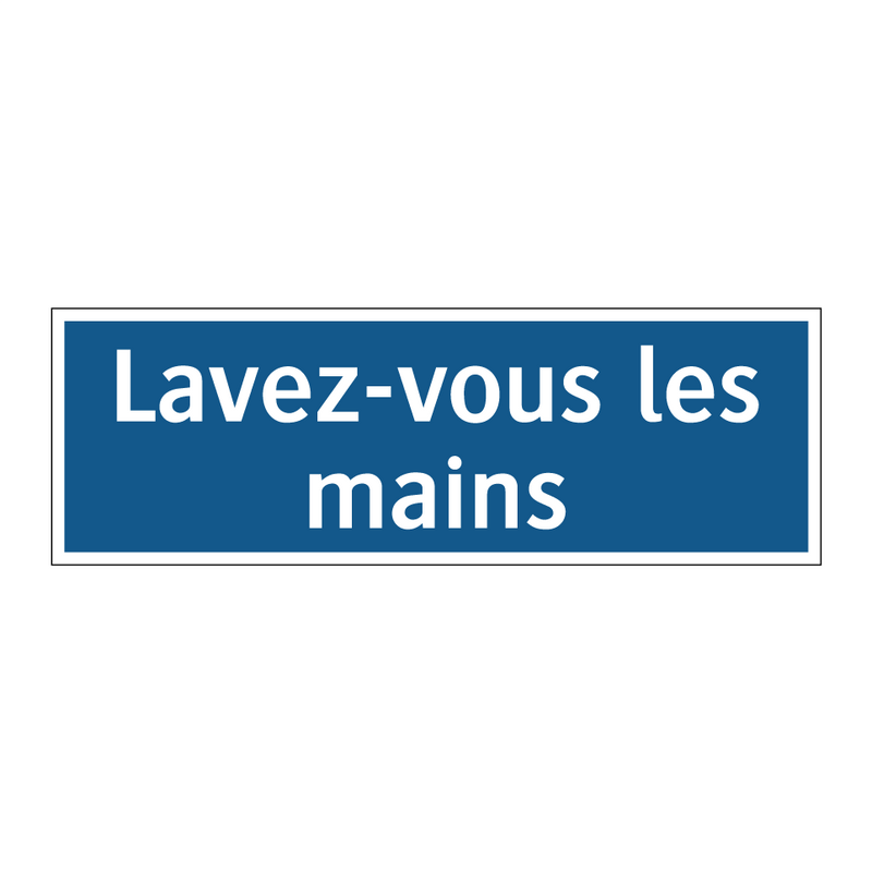 Lavez-vous les mains
