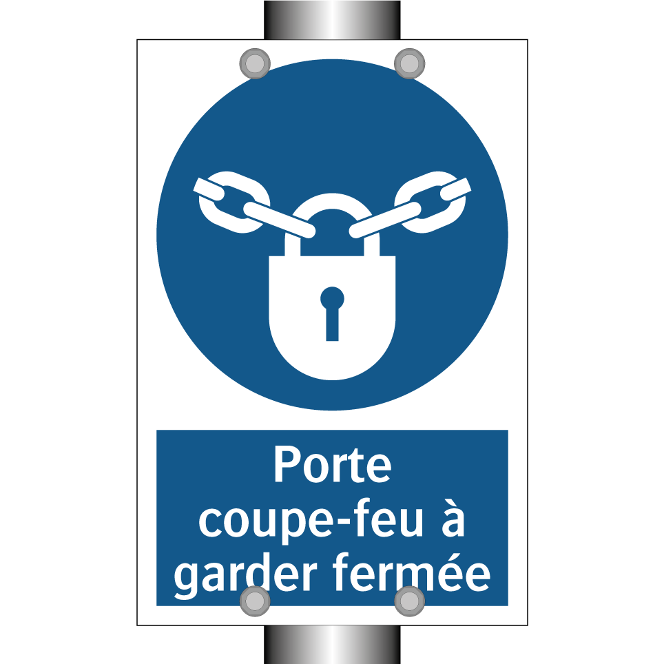 Porte coupe-feu à garder fermée