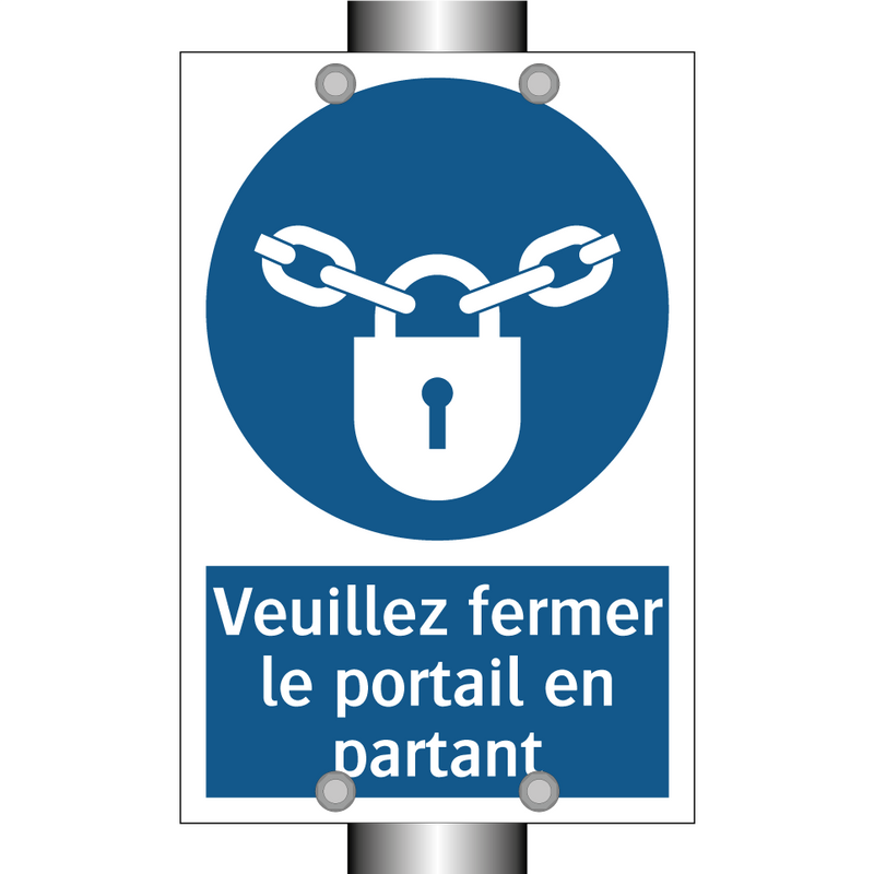 Veuillez fermer le portail en partant