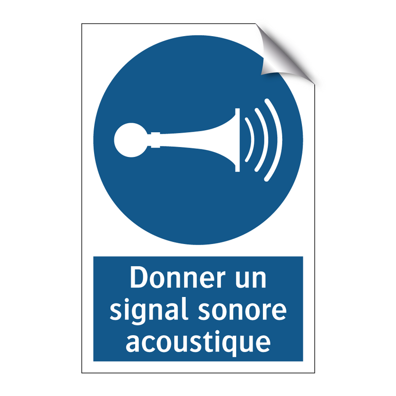 Donner un signal sonore acoustique