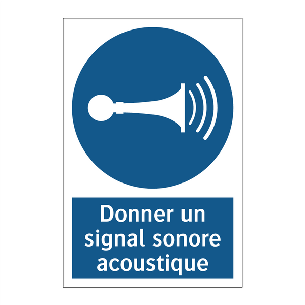 Donner un signal sonore acoustique