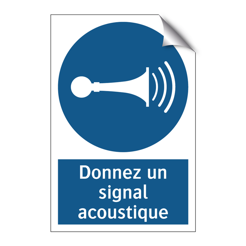 Donnez un signal acoustique