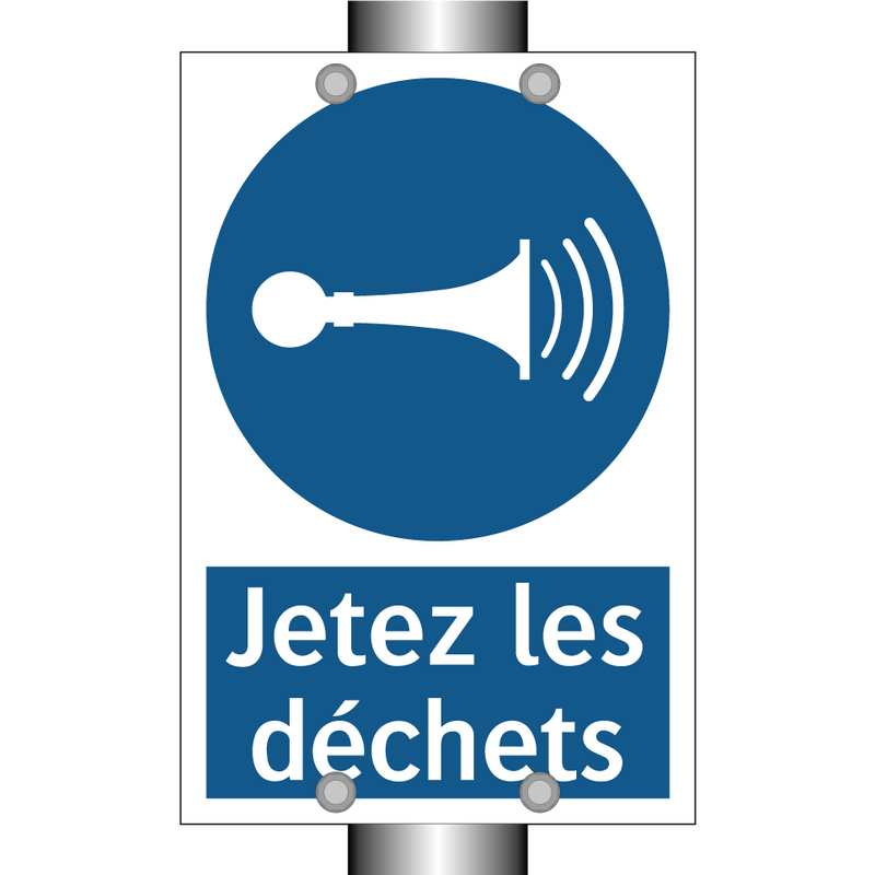 Jetez les déchets