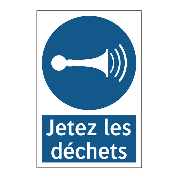 Jetez les déchets