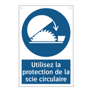 Utilisez la protection de la scie circulaire