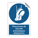Chaussures de sécurité antistatiques obligatoires