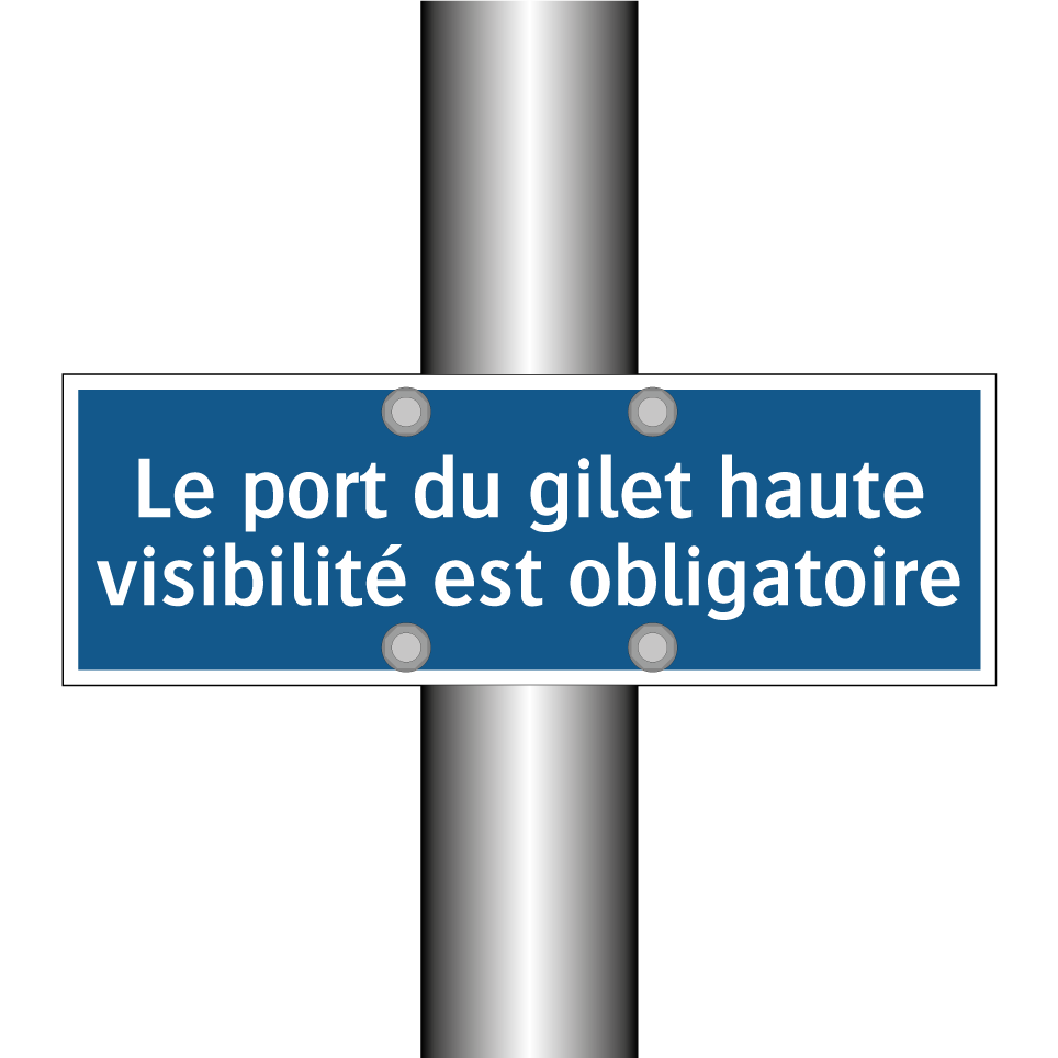 Le port du gilet haute visibilité est obligatoire