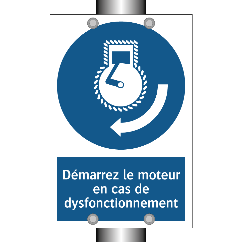 Démarrez le moteur en cas de dysfonctionnement