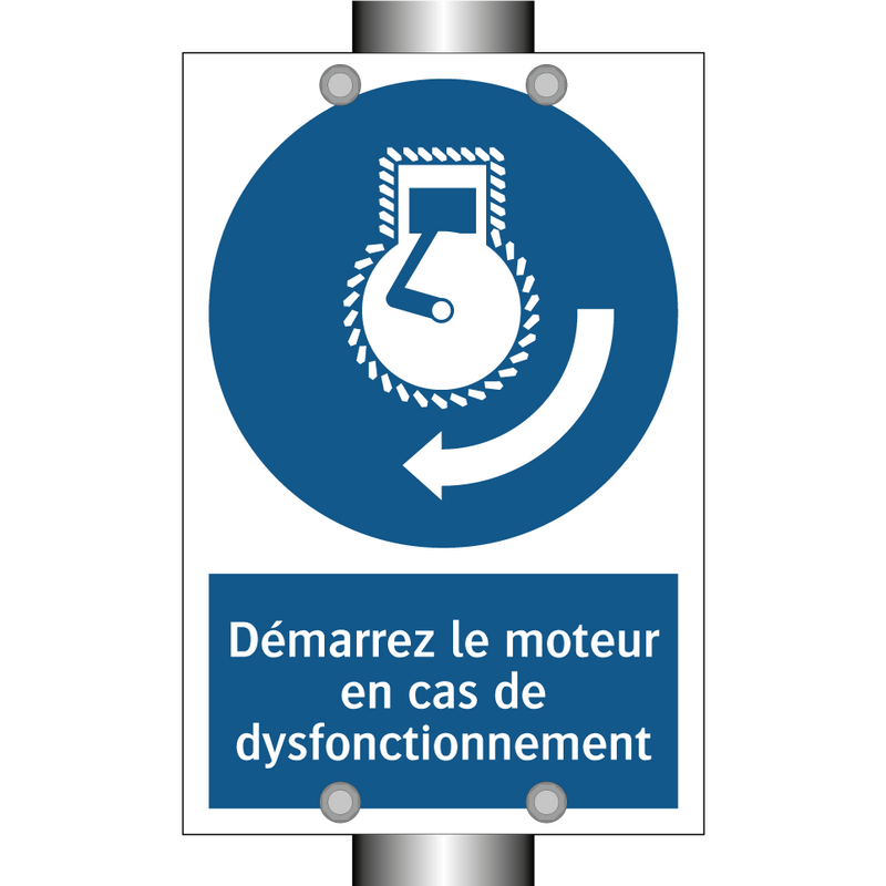 Démarrez le moteur en cas de dysfonctionnement
