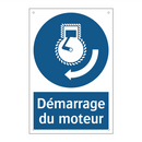 Démarrage du moteur