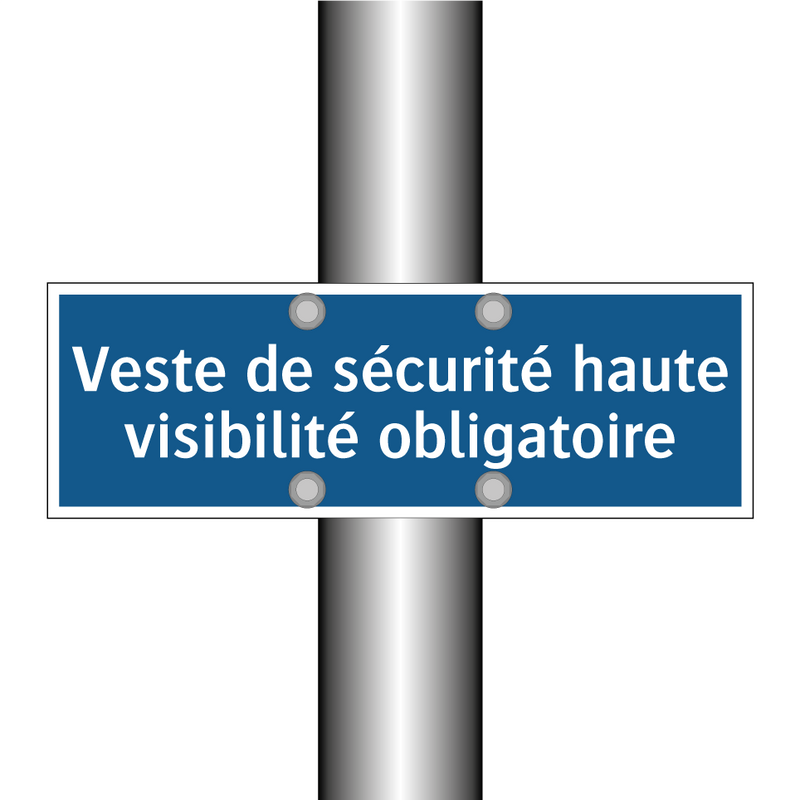 Veste de sécurité haute visibilité obligatoire