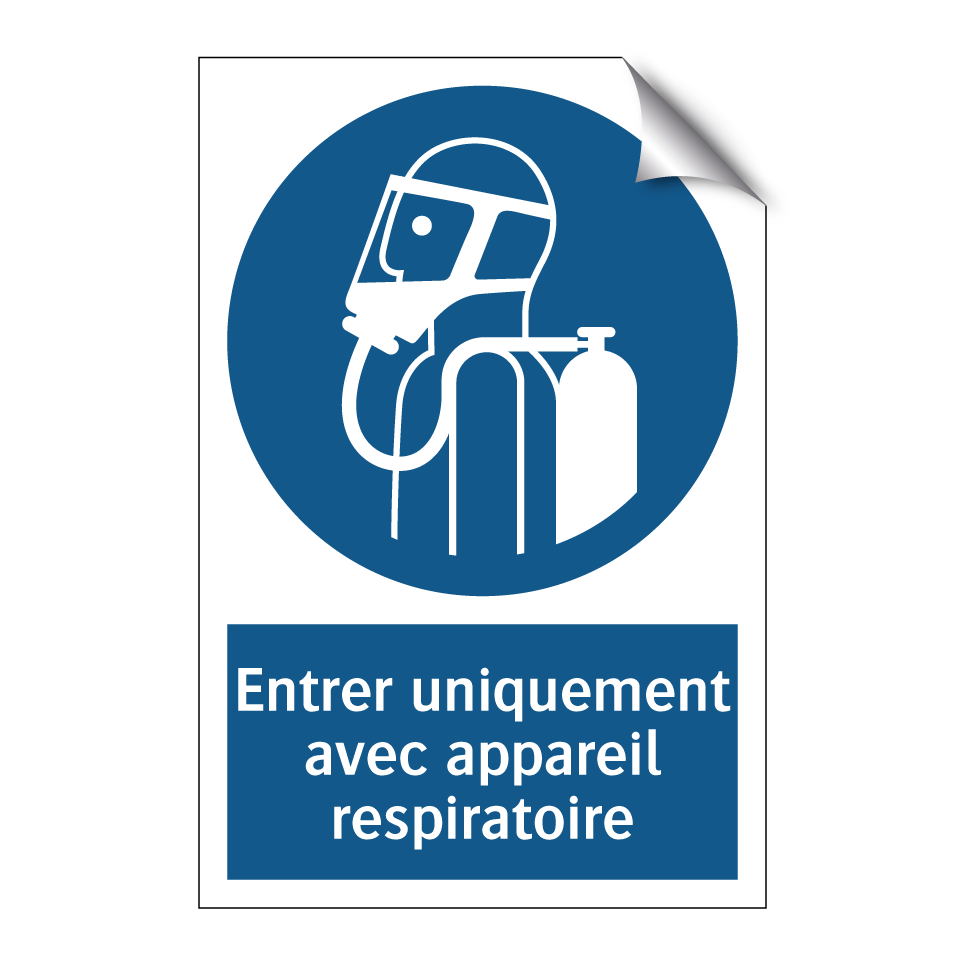 Entrer uniquement avec appareil respiratoire
