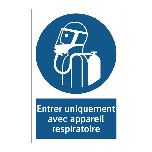 Entrer uniquement avec appareil respiratoire