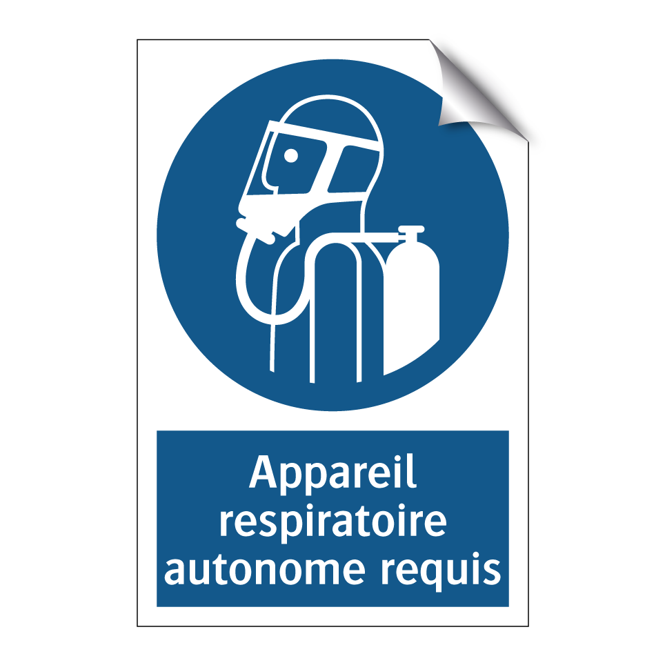 Appareil respiratoire autonome requis