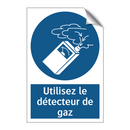 Utilisez le détecteur de gaz