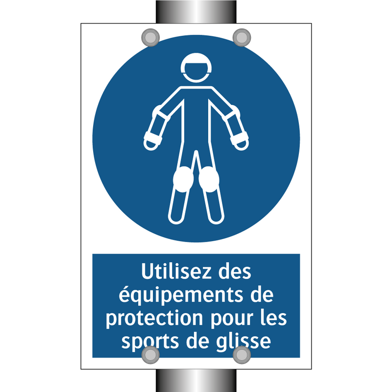 Utilisez des équipements de protection pour les sports de glisse