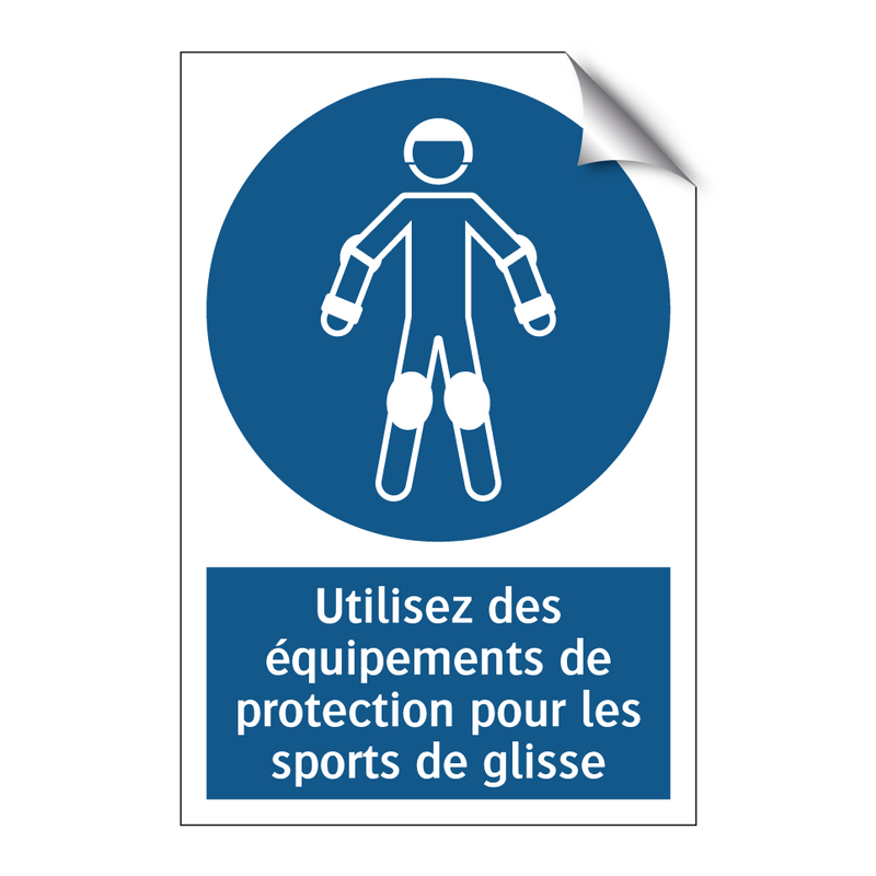 Utilisez des équipements de protection pour les sports de glisse