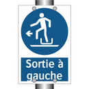 Sortie à gauche