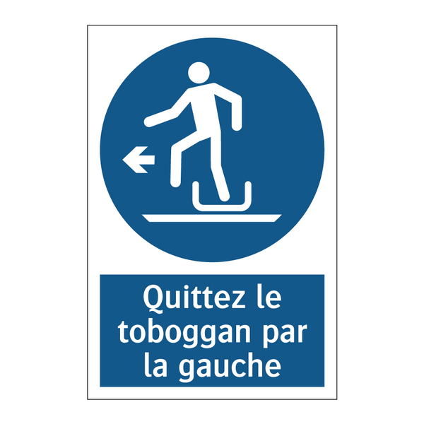 Quittez le toboggan par la gauche