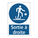 Sortie à droite