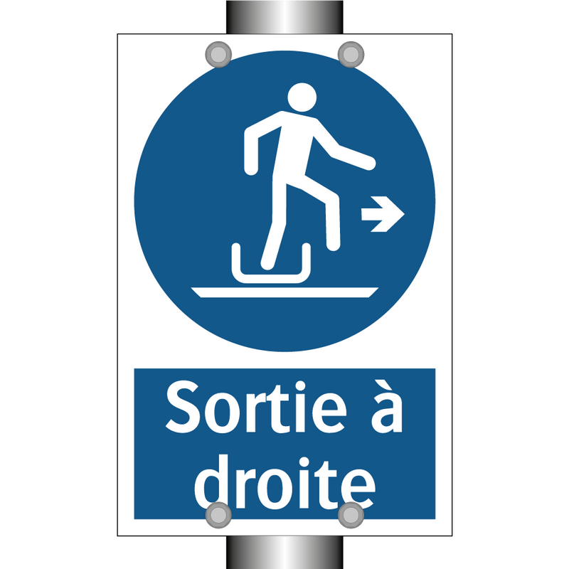 Sortie à droite