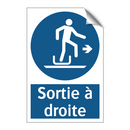 Sortie à droite