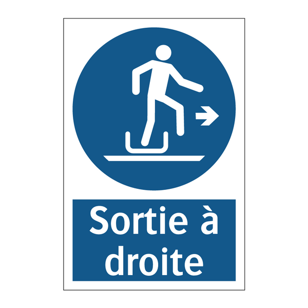 Sortie à droite