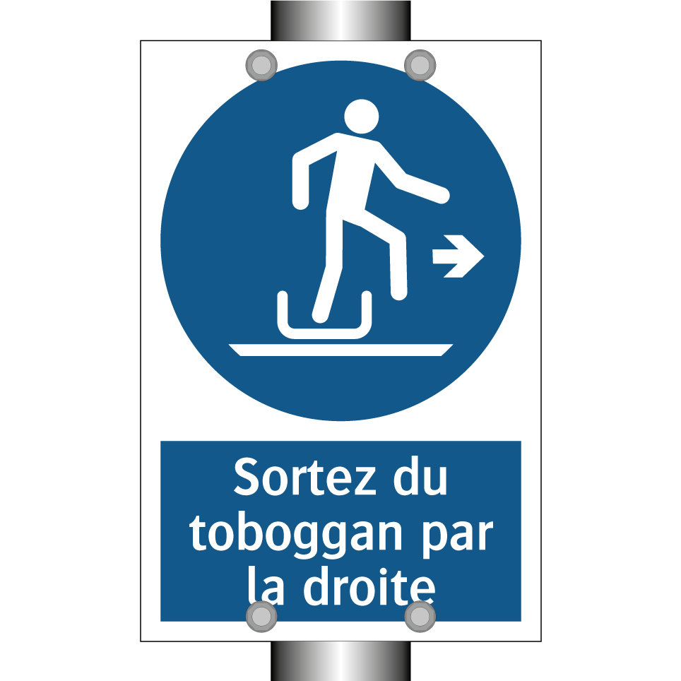 Sortez du toboggan par la droite
