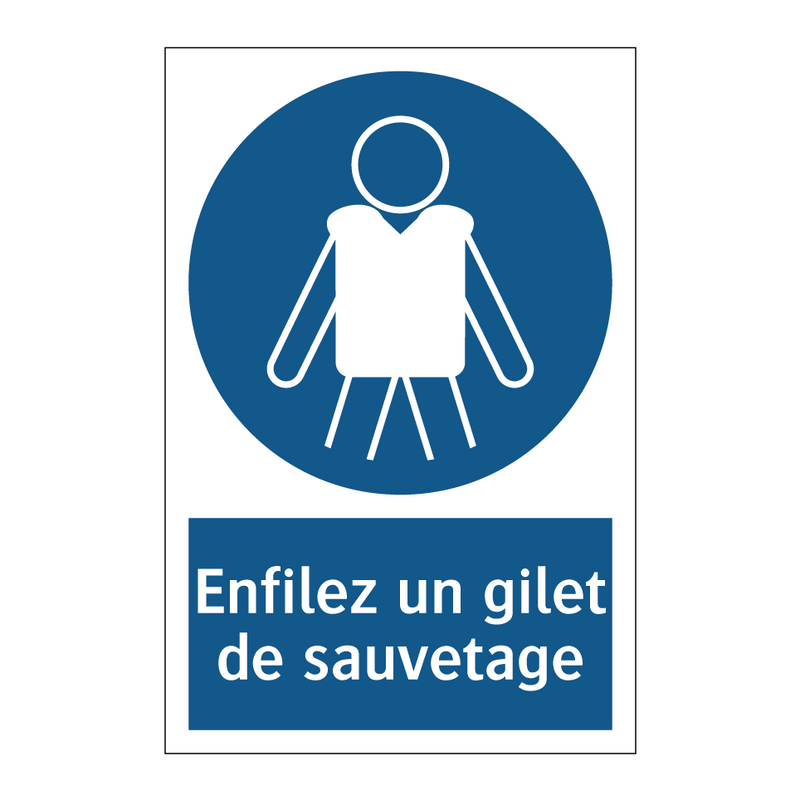 Enfilez un gilet de sauvetage