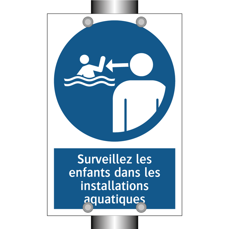 Surveillez les enfants dans les installations aquatiques