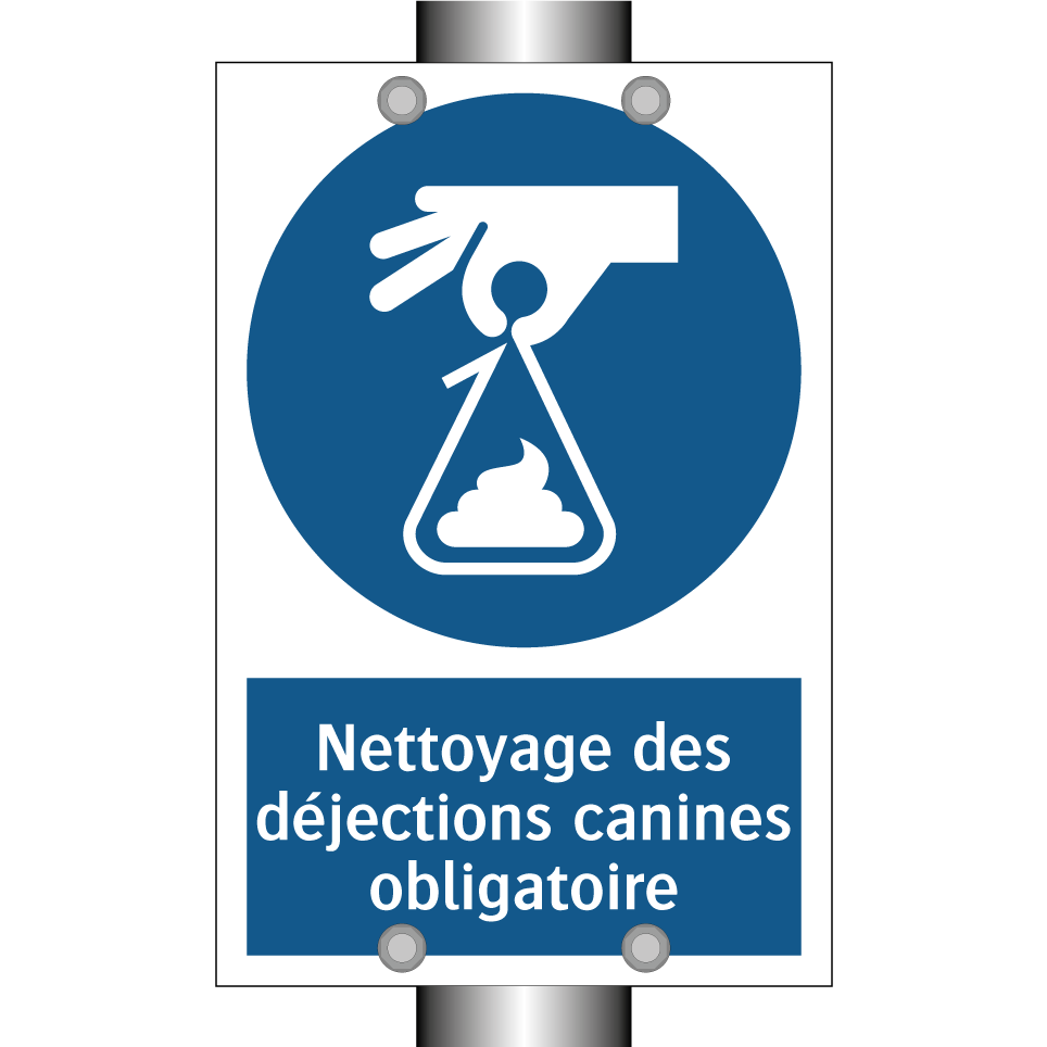 Nettoyage des déjections canines obligatoire