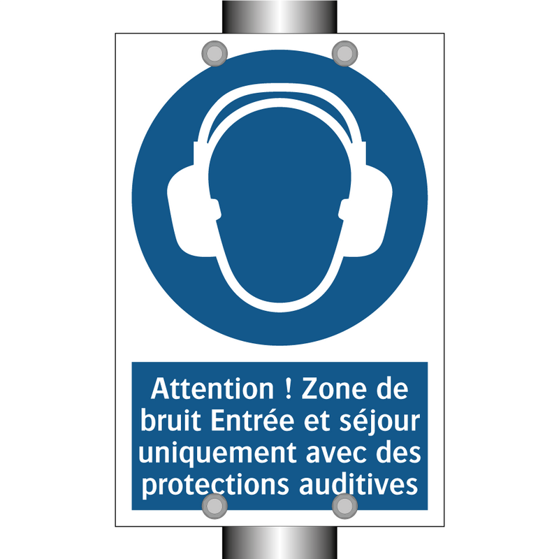 Attention ! Zone de bruit Entrée et séjour uniquement avec des protections auditives