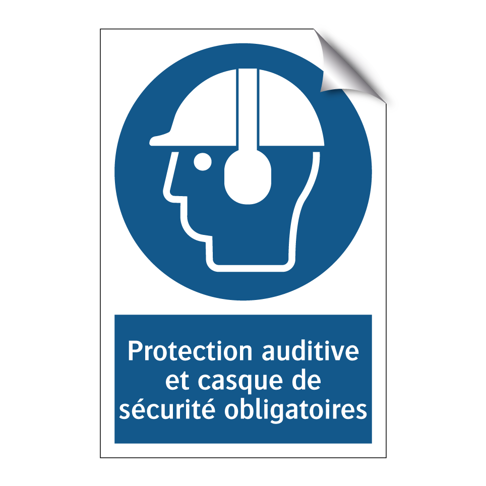Protection auditive et casque de sécurité obligatoires