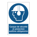 Casque de sécurité et protection auditive obligatoires