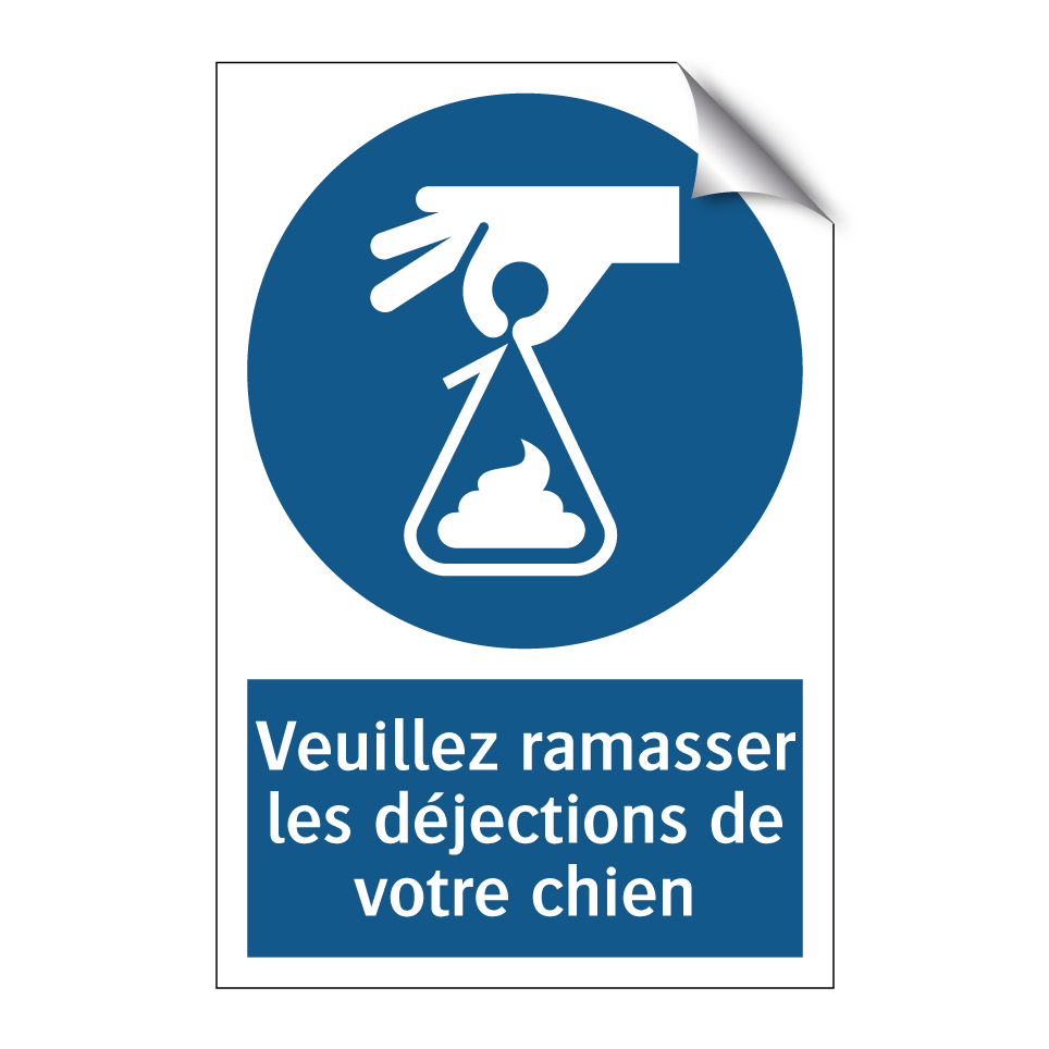Veuillez ramasser les déjections de votre chien