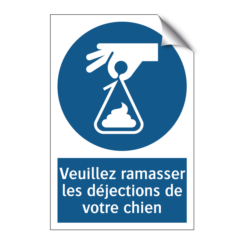 Veuillez ramasser les déjections de votre chien