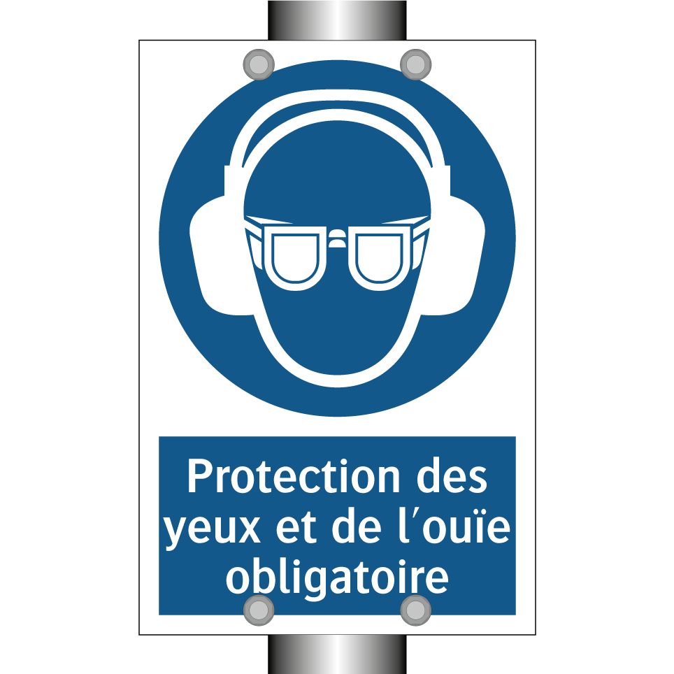 Protection des yeux et de l'ouïe obligatoire