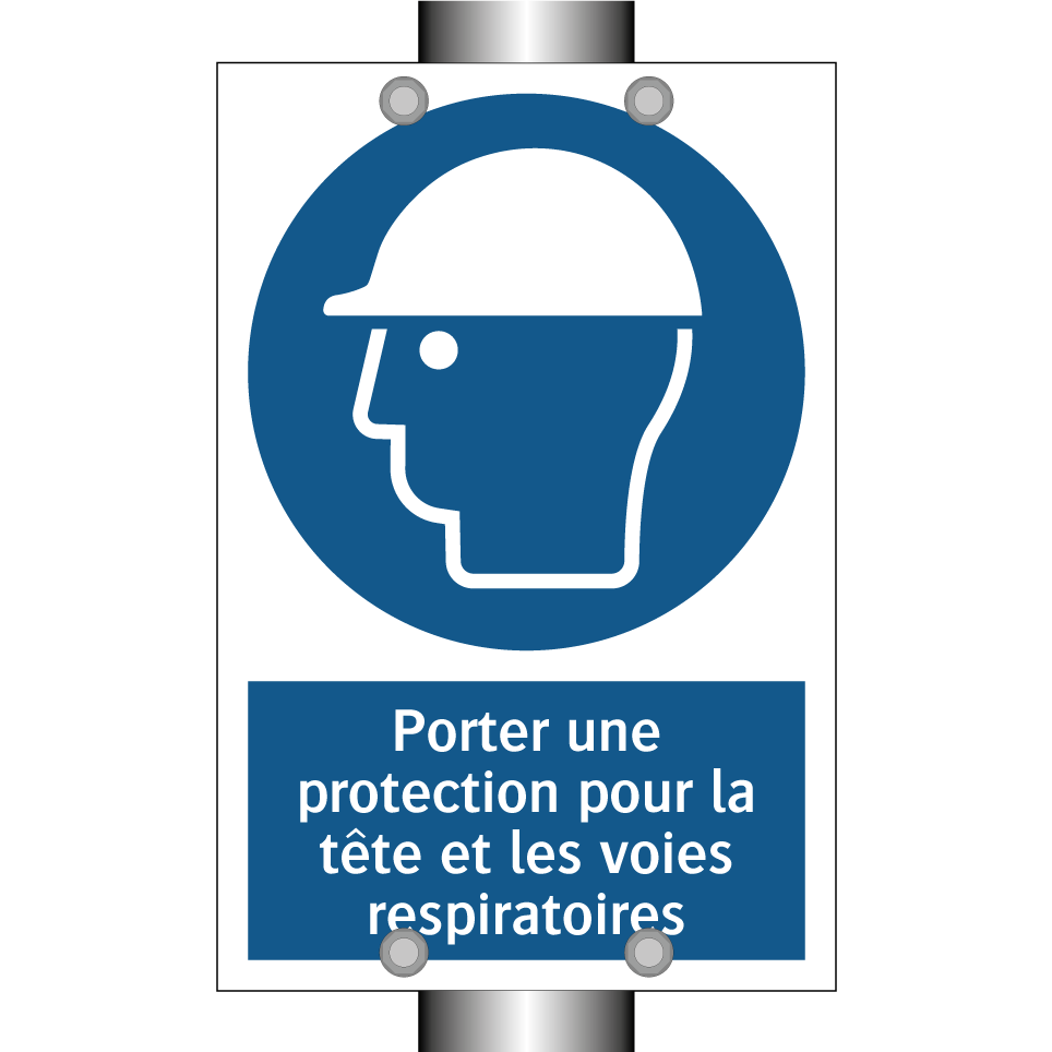Porter une protection pour la tête et les voies respiratoires