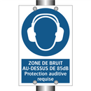 ZONE DE BRUIT AU-DESSUS DE 85dB Protection auditive requise