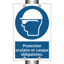 Protection oculaire et casque obligatoires.