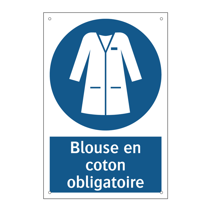 Blouse en coton obligatoire