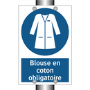 Blouse en coton obligatoire
